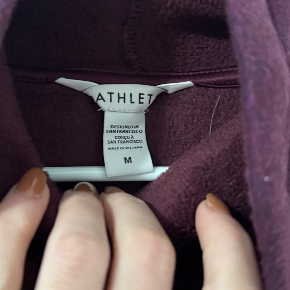 Athleta Deep Purple Cowl Neck Sweater - Picture 3 of 4